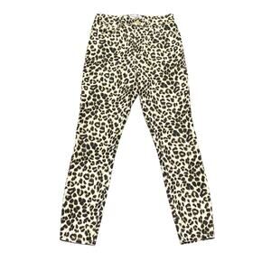 FRAME Ali High Rise Cigarette Jean Womens Sz 26 Leopard Slim Fit